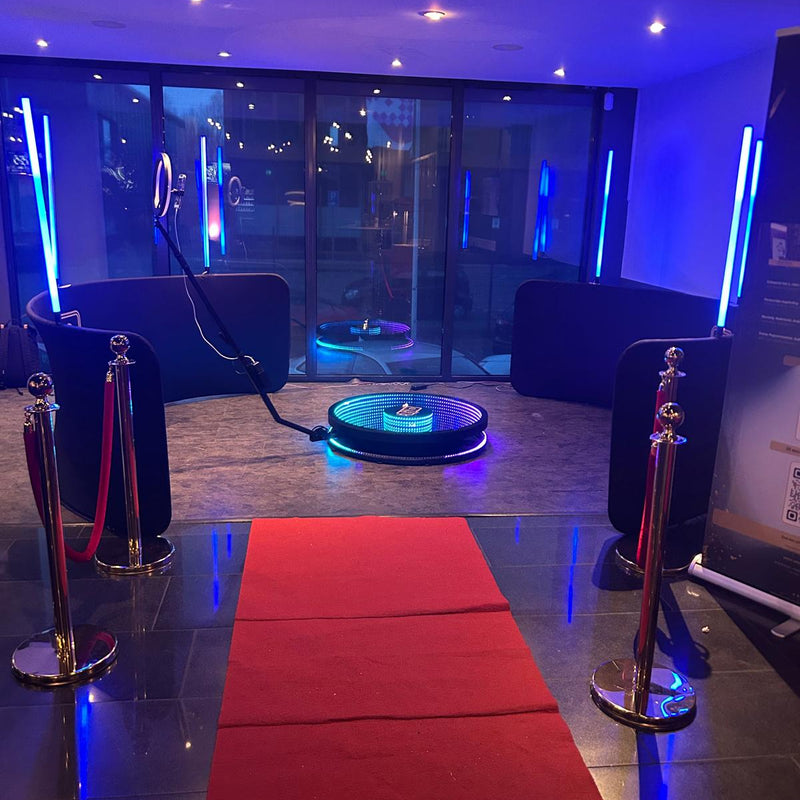 360 video booth opgezet