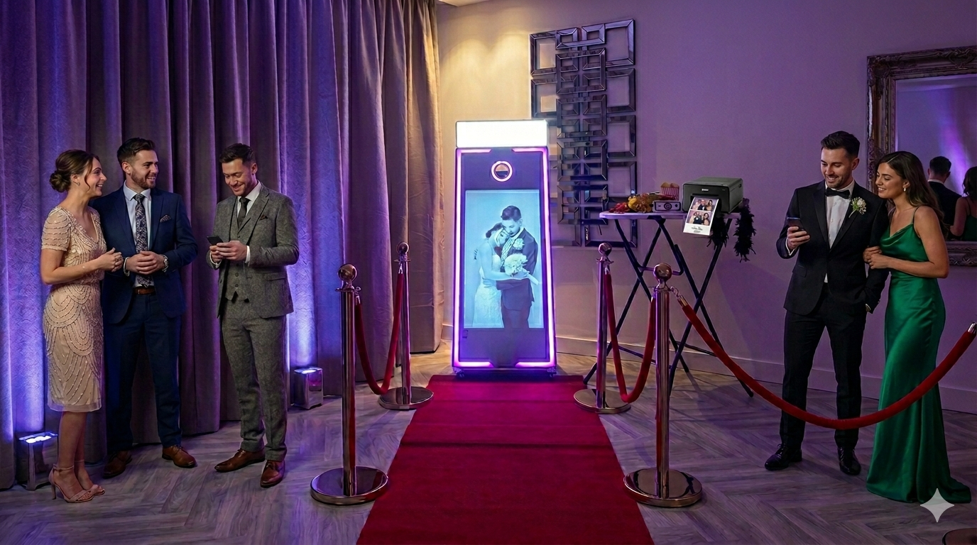 photobooth huren voor bruiloft met gasten